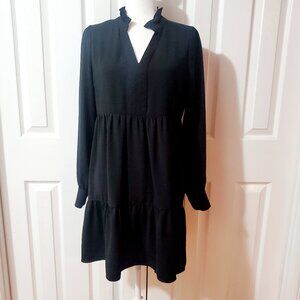 Karlie Flowy Babydoll Shift Dress V Neck Size M